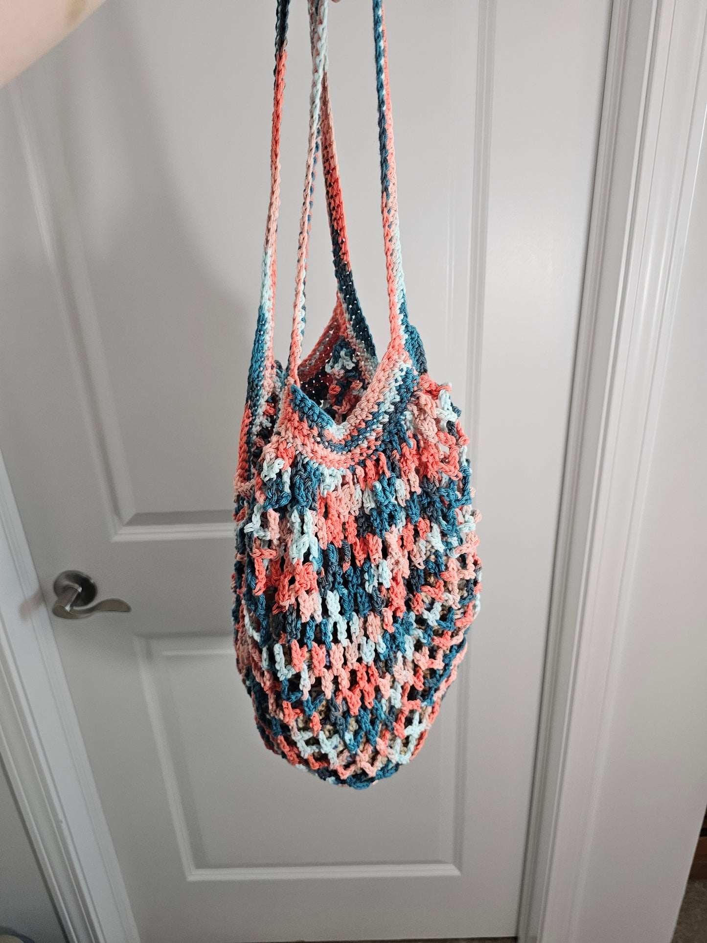 Coral Sea Ombre Mesh Bag