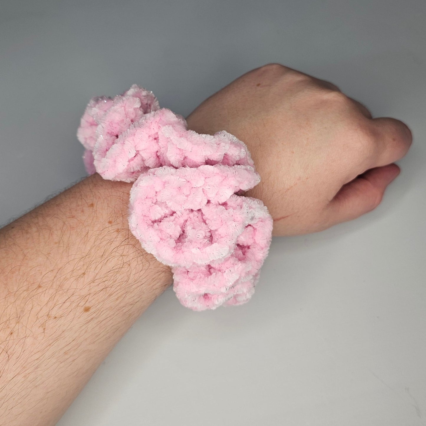 Pink Diamond Sparkle Scrunchie