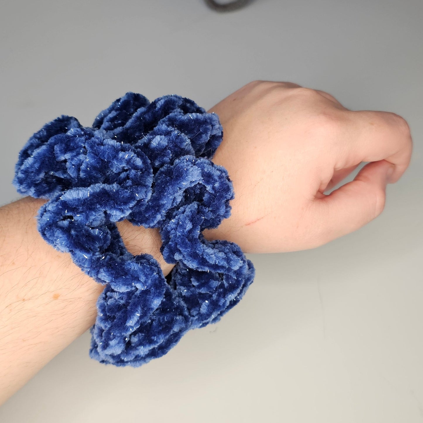 Regal Blue Sparkle Scrunchie