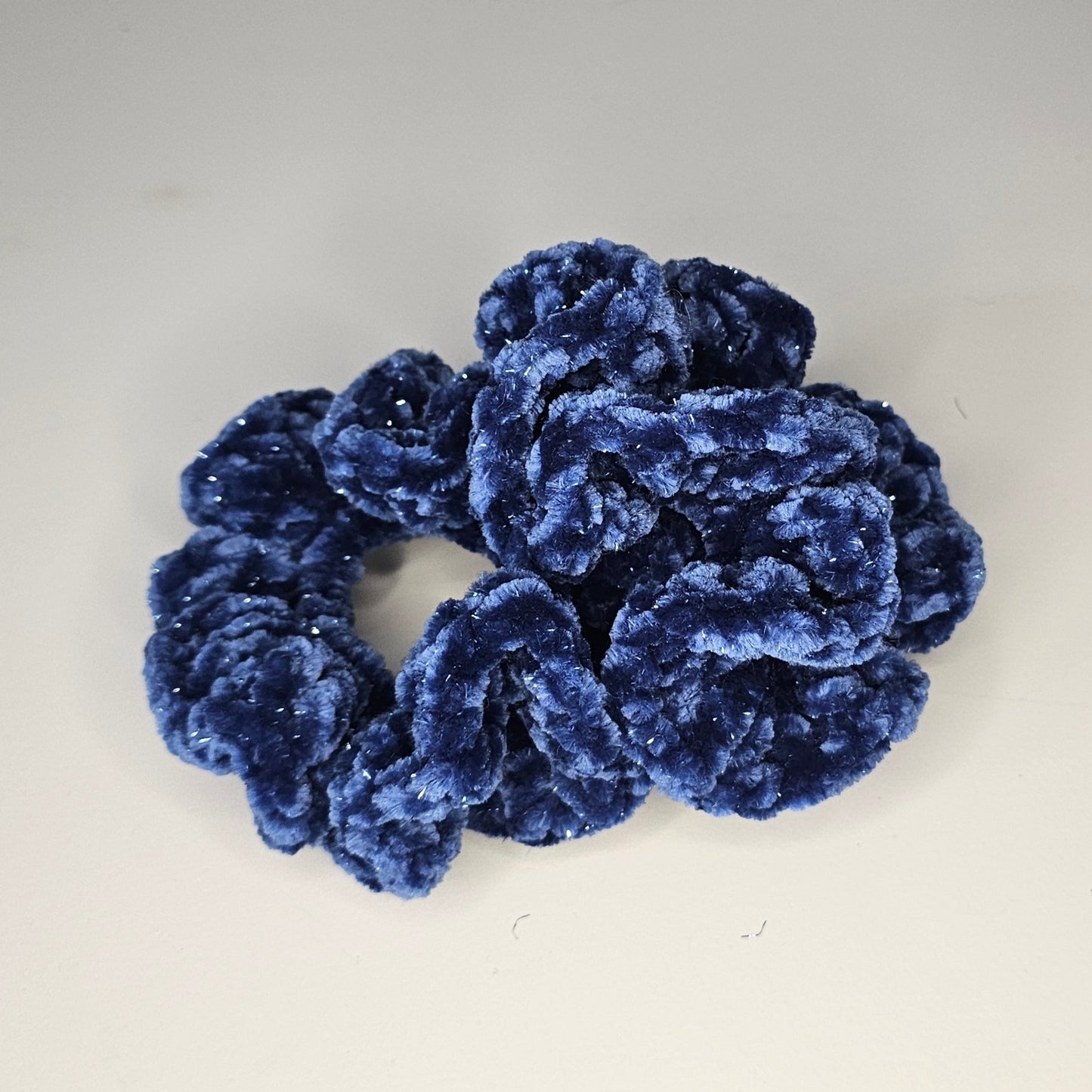 Regal Blue Sparkle Scrunchie