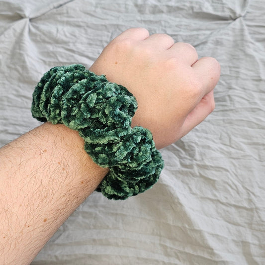 Emerald Velvet Scrunchie