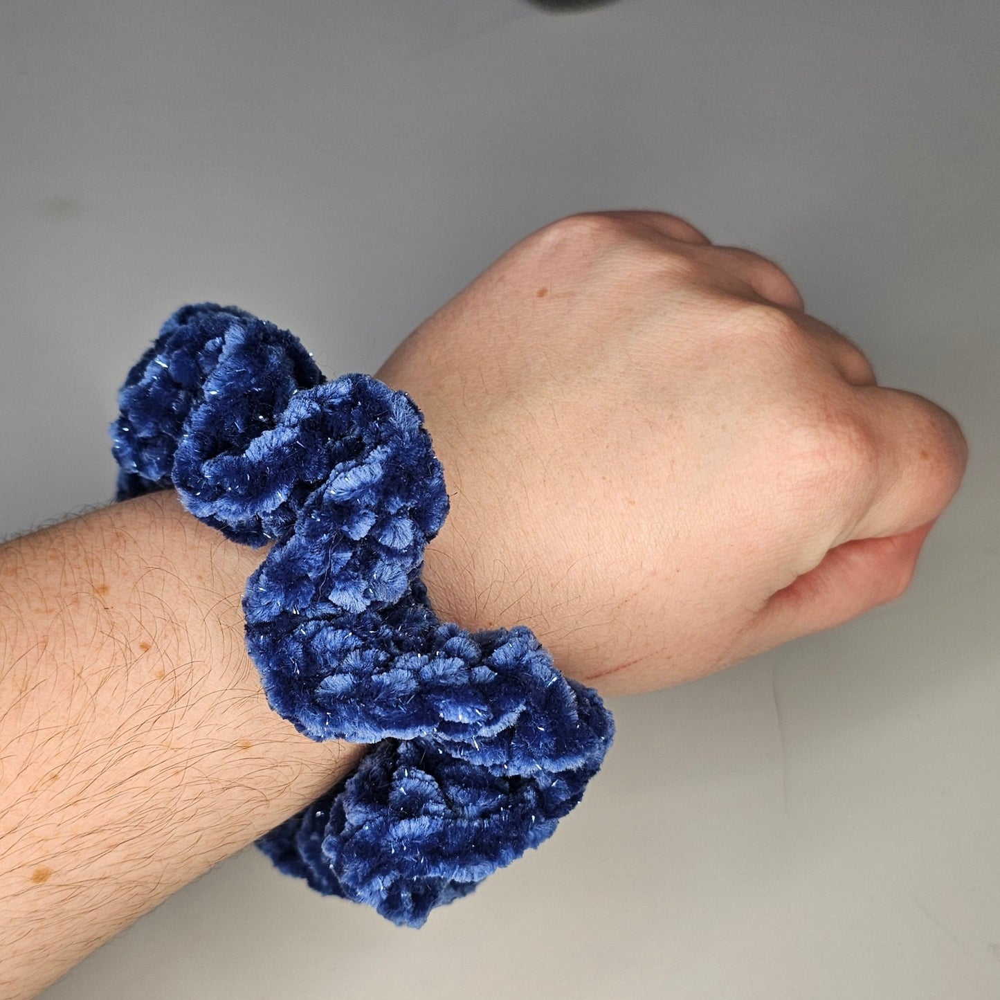 Regal Blue Sparkle Scrunchie