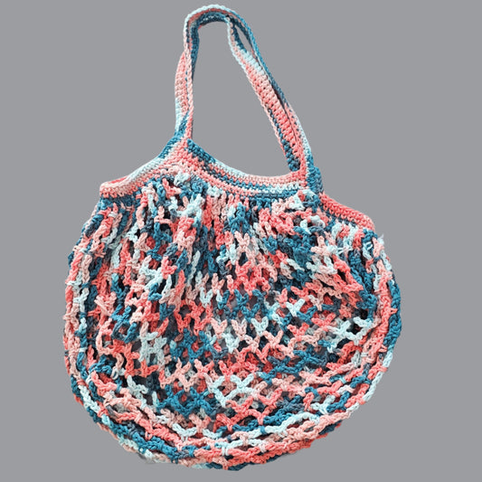 Coral Sea Ombre Mesh Bag